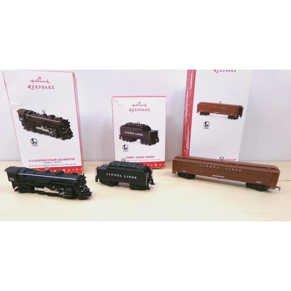 Hallmark Keepsake Christmas Ornaments 2016 Lionel Steam Trains‎ Lot of 3